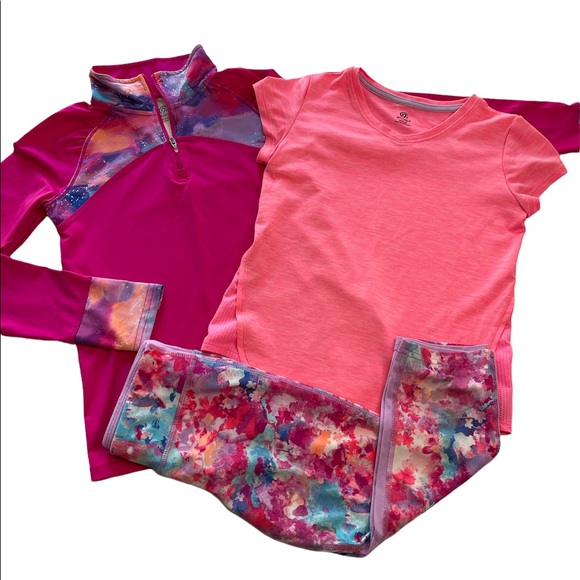 C9 by Champion Other - C9 by Champion Athletic Set Pullover, Top & Cropped Leggings Girls Size M (7-8)